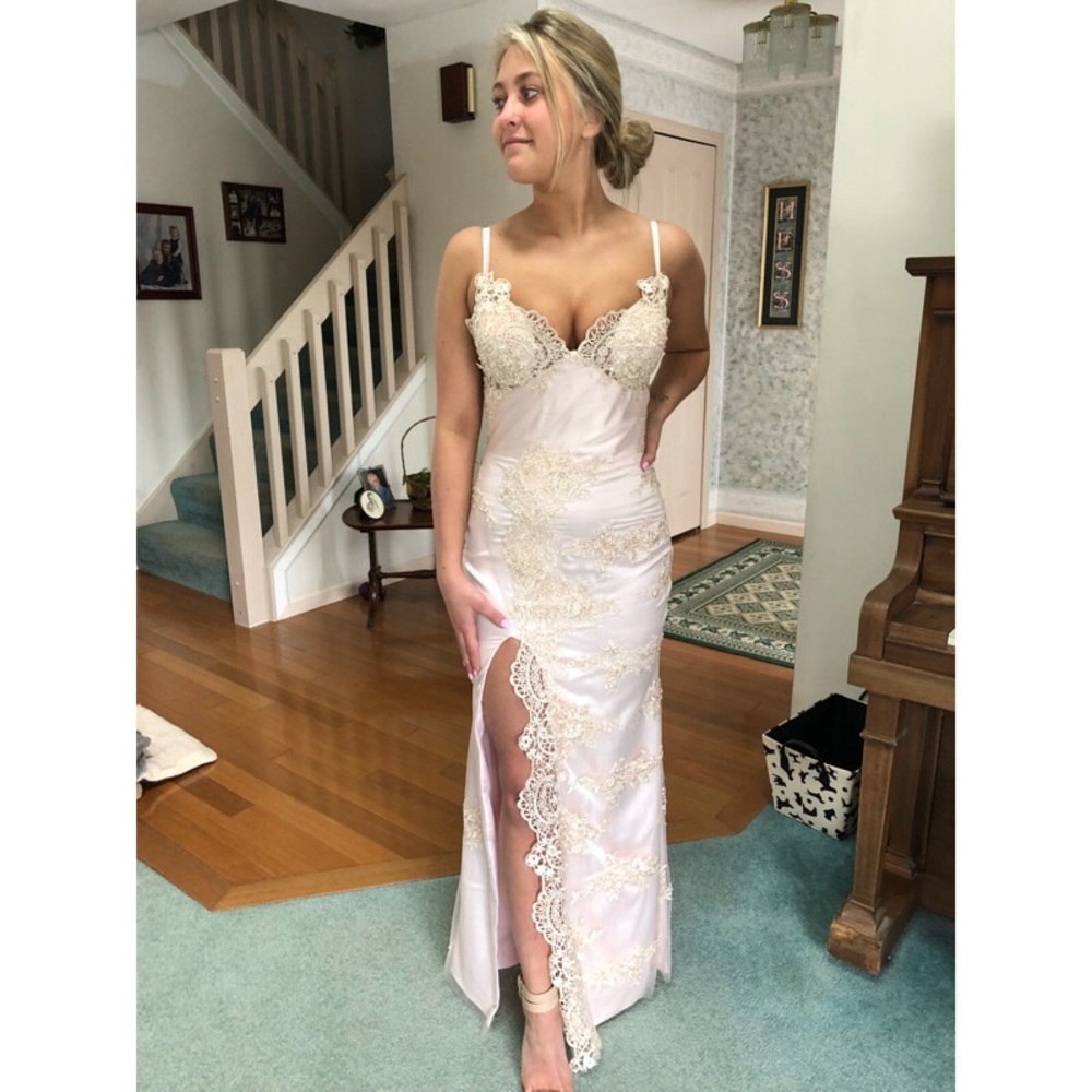 Pink champagne prom/formal dress